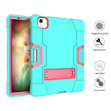 Load image into Gallery viewer, For iPad Air (2020) 10.9 Contrast Color Robot Shockproof Silicon + PC Protective Case with Holder &amp; Pen Slot, For iPad Air 2022 / 2020 10.9