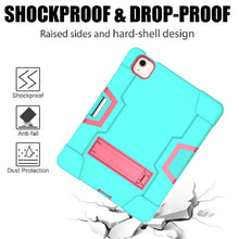 Load image into Gallery viewer, For iPad Air (2020) 10.9 Contrast Color Robot Shockproof Silicon + PC Protective Case with Holder &amp; Pen Slot, For iPad Air 2022 / 2020 10.9