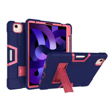 Load image into Gallery viewer, For iPad Air (2020) 10.9 Contrast Color Robot Shockproof Silicon + PC Protective Case with Holder &amp; Pen Slot, For iPad Air 2022 / 2020 10.9