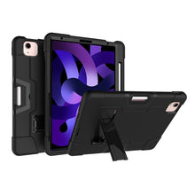 Load image into Gallery viewer, For iPad Air (2020) 10.9 Contrast Color Robot Shockproof Silicon + PC Protective Case with Holder &amp; Pen Slot, For iPad Air 2022 / 2020 10.9