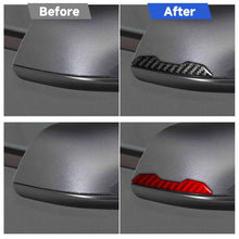 Load image into Gallery viewer, For Tesla Model 3 / Y / S / X 2pcs/Set Carbon Fiber Car Rearview Mirror Anti-collision Decorative Sticker, Car Rearview Mirror Anti-collision