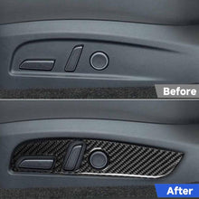Load image into Gallery viewer, For Tesla Model 3 2023- 2pcs/Set Carbon Fiber Car Seat Adjustment Panel Decorative Sticker, 2pcs/Set Car Seat Adjustment Panel, Left Drive, 2pcs/Set Car Seat Adjustment Panel, Right Drive