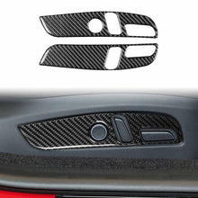 Load image into Gallery viewer, For Tesla Model 3 2023- 2pcs/Set Carbon Fiber Car Seat Adjustment Panel Decorative Sticker, 2pcs/Set Car Seat Adjustment Panel, Left Drive, 2pcs/Set Car Seat Adjustment Panel, Right Drive