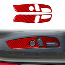 Load image into Gallery viewer, For Tesla Model 3 2023- 2pcs/Set Carbon Fiber Car Seat Adjustment Panel Decorative Sticker, 2pcs/Set Car Seat Adjustment Panel, Left Drive, 2pcs/Set Car Seat Adjustment Panel, Right Drive