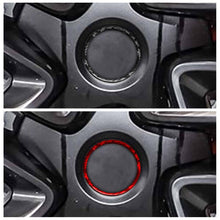 Load image into Gallery viewer, For Tesla Model 3 / Y 4pcs/Set Carbon Fiber Car Wheel Hub Decoration Ring, Car Wheel Hub
