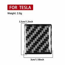Load image into Gallery viewer, For Tesla Model 3 2019-2022 / Model Y 2019-2024 Carbon Fiber Car Emergency Light Button Decorative Sticker, For Tesla Model 3 2019-2022 / Model Y 2019-2024 Car Emergency Light Button