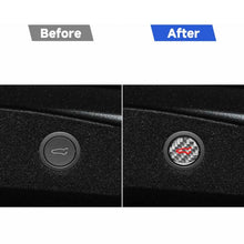 Load image into Gallery viewer, For Tesla Model 3 2023+ / Y New Edition 2025+ Carbon Fiber Car Trunk Button Decorative Sticker, For Tesla Model 3 2023+ / Y New Edition 2025+ Car Trunk Button