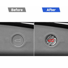 Load image into Gallery viewer, For Tesla Model 3 2019-2023 / Y 2019-2024 Carbon Fiber Car Trunk Button Decorative Sticker, For Tesla Model 3 2019-2023 / Y 2019-2024 Car Trunk Button