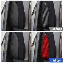 Load image into Gallery viewer, For Tesla Model 3 2023- 2pcs/Set Carbon Fiber Car Interior Door A-Pillar Decorative Sticker, Car Interior Door A-Pillar
