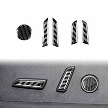 Load image into Gallery viewer, For Tesla Model 3 2023- 5pcs/Set Carbon Fiber Car Seat Adjustment Button Decorative Sticker, Car Seat Adjustment Button