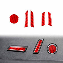 Load image into Gallery viewer, For Tesla Model 3 2023- 5pcs/Set Carbon Fiber Car Seat Adjustment Button Decorative Sticker, Car Seat Adjustment Button