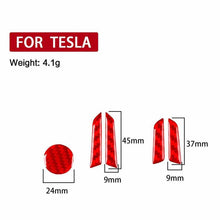Load image into Gallery viewer, For Tesla Model 3 2023- 5pcs/Set Carbon Fiber Car Seat Adjustment Button Decorative Sticker, Car Seat Adjustment Button