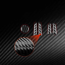 Load image into Gallery viewer, For Tesla Model 3 2023- 5pcs/Set Carbon Fiber Car Seat Adjustment Button Decorative Sticker, Car Seat Adjustment Button