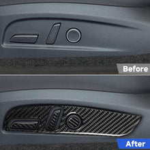 Load image into Gallery viewer, For Tesla Model 3 2023- 7pcs/Set Carbon Fiber Car Seat Adjustment Panel Decorative Sticker, 7pcs/Set Car Seat Adjustment Panel, Left Drive, 7pcs/Set Car Seat Adjustment Panel, Right Drive