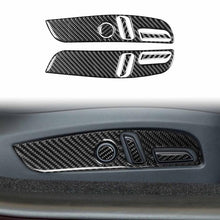 Load image into Gallery viewer, For Tesla Model 3 2023- 7pcs/Set Carbon Fiber Car Seat Adjustment Panel Decorative Sticker, 7pcs/Set Car Seat Adjustment Panel, Left Drive, 7pcs/Set Car Seat Adjustment Panel, Right Drive
