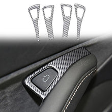 Load image into Gallery viewer, For Tesla Model 3 2017-2022 / Y 2020-2024 4pcs/Set Carbon Fiber Car Door Switch Panel Decorative Sticker, Car Door Switch Panel