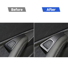 Load image into Gallery viewer, For Tesla Model 3 2017-2022 / Y 2020-2024 4pcs/Set Carbon Fiber Car Door Switch Panel Decorative Sticker, Car Door Switch Panel