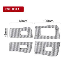 Load image into Gallery viewer, For Tesla Model 3 2017-2022 / Y 2020-2024 6pcs/Set Carbon Fiber Car Window Lift Panel Decorative Sticker, Car Window Lift Panel, Left Drive, Car Window Lift Panel, Right Drive