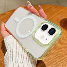 Load image into Gallery viewer, Contrast Color Gradient Transparent MagSafe Phone Case, For iPhone 11, For iPhone 11 Pro