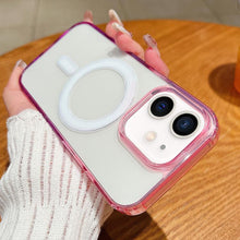 Load image into Gallery viewer, Contrast Color Gradient Transparent MagSafe Phone Case, For iPhone 11, For iPhone 11 Pro