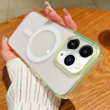 Load image into Gallery viewer, Contrast Color Gradient Transparent MagSafe Phone Case, For iPhone 11, For iPhone 11 Pro
