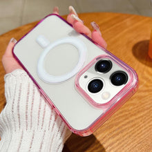 Load image into Gallery viewer, Contrast Color Gradient Transparent MagSafe Phone Case, For iPhone 11, For iPhone 11 Pro