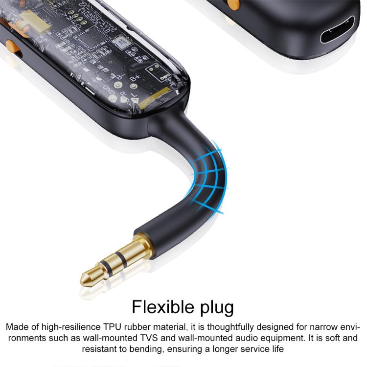 BOYI BY306 AUX Car FM Transmitter Wireless Bluetooth 5.3 Receiver, BY306