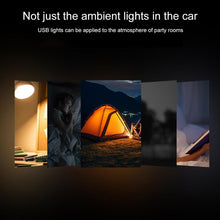 Load image into Gallery viewer, 4pcs Car USB LED Atmosphere Light, White Light, Blue Light, Red Light, Ice Blue Light