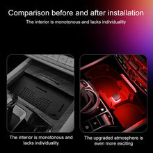 Load image into Gallery viewer, 4pcs Car USB LED Atmosphere Light, White Light, Blue Light, Red Light, Ice Blue Light