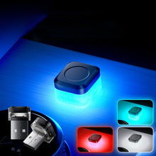 Load image into Gallery viewer, 4pcs Car USB LED Atmosphere Light, White Light, Blue Light, Red Light, Ice Blue Light