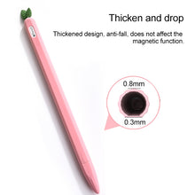 Load image into Gallery viewer, Contrasting Color Mint Leaf Silicone Non-slip Protective Cover, For Apple Pencil 1, For Apple Pencil 2