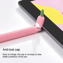 Load image into Gallery viewer, Contrasting Color Mint Leaf Silicone Non-slip Protective Cover, For Apple Pencil 1, For Apple Pencil 2