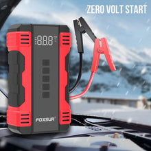 Load image into Gallery viewer, FOXSUR Car Emergency Starter Power Supply Multi-function Portable Car Air Pump