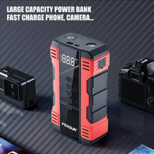 Load image into Gallery viewer, FOXSUR Car Emergency Starter Power Supply Multi-function Portable Car Air Pump