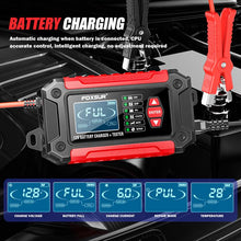 Load image into Gallery viewer, FOXSUR FTC-1206 2 in 1 12V Charging Tester Integrated Machine Car Motorcycle Battery Charger Tester, EU Plug, US Plug, UK Plug, AU Plug