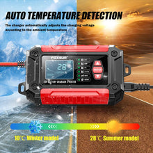Load image into Gallery viewer, FOXSUR FTC-1206 2 in 1 12V Charging Tester Integrated Machine Car Motorcycle Battery Charger Tester, EU Plug, US Plug, UK Plug, AU Plug