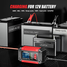 Load image into Gallery viewer, FOXSUR FTC-1206 2 in 1 12V Charging Tester Integrated Machine Car Motorcycle Battery Charger Tester, EU Plug, US Plug, UK Plug, AU Plug