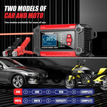 Load image into Gallery viewer, FOXSUR FTC-1206 2 in 1 12V Charging Tester Integrated Machine Car Motorcycle Battery Charger Tester, EU Plug, US Plug, UK Plug, AU Plug