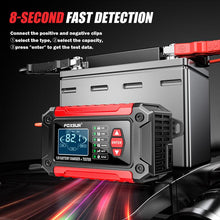 Load image into Gallery viewer, FOXSUR FTC-1206 2 in 1 12V Charging Tester Integrated Machine Car Motorcycle Battery Charger Tester, EU Plug, US Plug, UK Plug, AU Plug