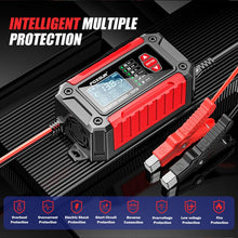 Load image into Gallery viewer, FOXSUR FTC-1206 2 in 1 12V Charging Tester Integrated Machine Car Motorcycle Battery Charger Tester, EU Plug, US Plug, UK Plug, AU Plug
