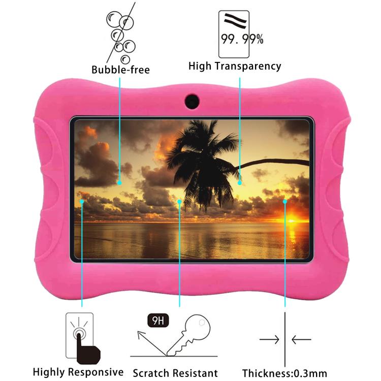 9H 0.3mm Explosion-proof Tempered Glass Film, For VESWWE V9 Tablet 7.0
