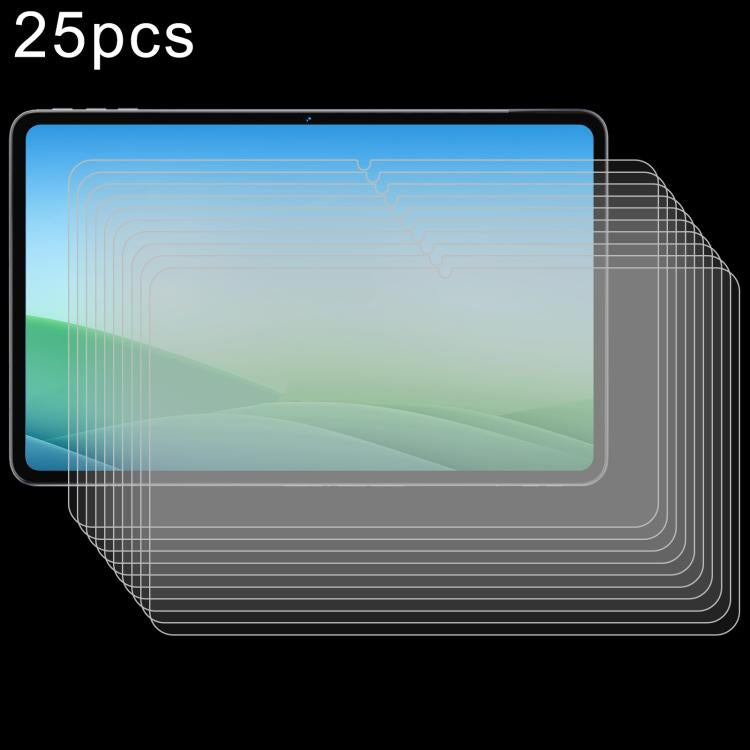 25pcs 9H 0.3mm Explosion-proof Tempered Glass Film, For SVITOO P11 11 inch, For SVITOO P10 10.1 inch, For SVITOO PL001 10.1 inch, For SVITOO P108 11.97 inch, For SVITOO Tab 10 GMs Certified 1027C 10.1