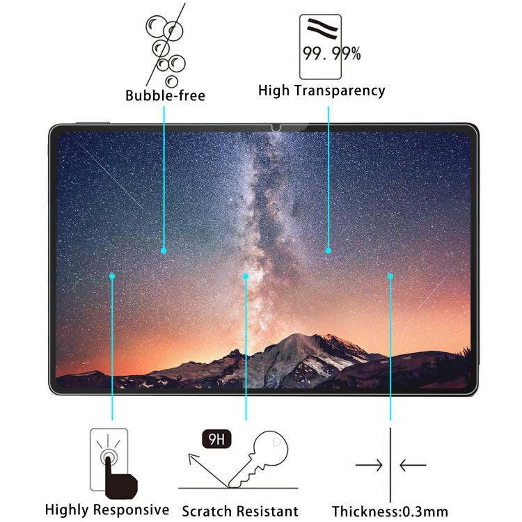 25pcs 9H 0.3mm Explosion-proof Tempered Glass Film, For Azeyou F27 / F29 12 inch, For Azeyou M17 T11 11 inch, For Azeyou F27 mini 8.7