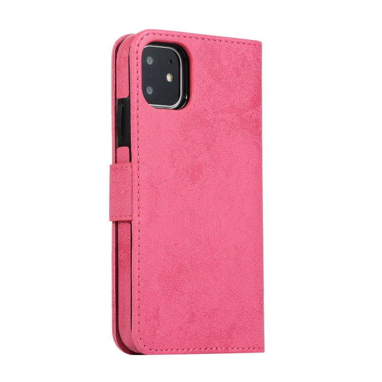 KLT888-2 Retro 2 in 1 Detachable Magnetic Horizontal Flip TPU + PU Leather Case with Holder & Card Slots & Photo Frame & Wallet, For iPhone 11, For iPhone 11 Pro, For iPhone 11 Pro Max, For iPhone 6, For iPhone 6 Plus, For iPhone SE 2022 / SE 2020 / 8 ...