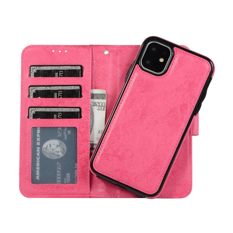 KLT888-2 Retro 2 in 1 Detachable Magnetic Horizontal Flip TPU + PU Leather Case with Holder & Card Slots & Photo Frame & Wallet, For iPhone 11, For iPhone 11 Pro, For iPhone 11 Pro Max, For iPhone 6, For iPhone 6 Plus, For iPhone SE 2022 / SE 2020 / 8 ...