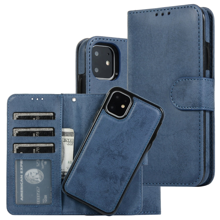 KLT888-2 Retro 2 in 1 Detachable Magnetic Horizontal Flip TPU + PU Leather Case with Holder & Card Slots & Photo Frame & Wallet, For iPhone 11, For iPhone 11 Pro, For iPhone 11 Pro Max, For iPhone 6, For iPhone 6 Plus, For iPhone SE 2022 / SE 2020 / 8 ...