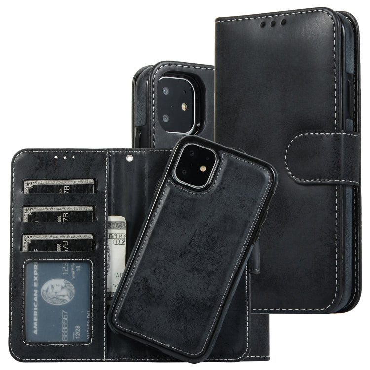 KLT888-2 Retro 2 in 1 Detachable Magnetic Horizontal Flip TPU + PU Leather Case with Holder & Card Slots & Photo Frame & Wallet, For iPhone 11, For iPhone 11 Pro, For iPhone 11 Pro Max, For iPhone 6, For iPhone 6 Plus, For iPhone SE 2022 / SE 2020 / 8 ...