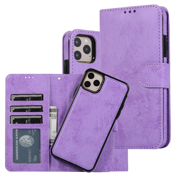 KLT888-2 Retro 2 in 1 Detachable Magnetic Horizontal Flip TPU + PU Leather Case with Holder & Card Slots & Photo Frame & Wallet, For iPhone 11, For iPhone 11 Pro, For iPhone 11 Pro Max, For iPhone 6, For iPhone 6 Plus, For iPhone SE 2022 / SE 2020 / 8 ...