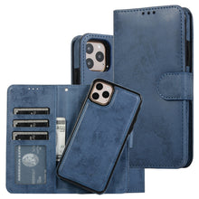 Load image into Gallery viewer, KLT888-2 Retro 2 in 1 Detachable Magnetic Horizontal Flip TPU + PU Leather Case with Holder &amp; Card Slots &amp; Photo Frame &amp; Wallet, For iPhone 11, For iPhone 11 Pro, For iPhone 11 Pro Max, For iPhone 6, For iPhone 6 Plus, For iPhone SE 2022 / SE 2020 / 8 ...