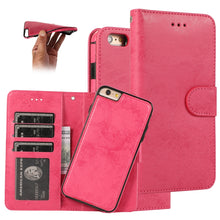 Load image into Gallery viewer, KLT888-2 Retro 2 in 1 Detachable Magnetic Horizontal Flip TPU + PU Leather Case with Holder &amp; Card Slots &amp; Photo Frame &amp; Wallet, For iPhone 11, For iPhone 11 Pro, For iPhone 11 Pro Max, For iPhone 6, For iPhone 6 Plus, For iPhone SE 2022 / SE 2020 / 8 ...